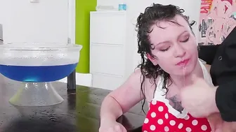 Slave 18 yo fed rough dick