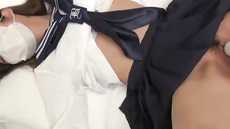 【初撮影・超オススメ☆】s級スレンダー美○女19歳が制服コスでハメ撮り初体験！中イキ連発☆チンポ生挿入されて最後はおマンコにザーメン大量ぶっかけ Part 07