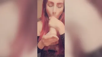 Deep Throating my Sex Toy
