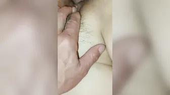 Older eastern lady takes 2 dicks
