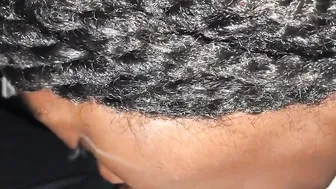 Gorgeous African Deepthroating into the Vehicle