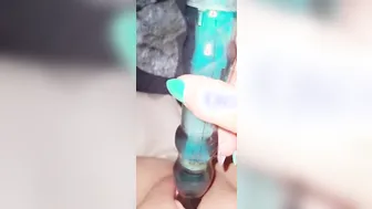 2 Sex Toys and Leaking Tight Twat