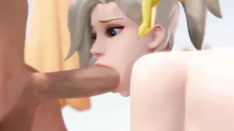 Mercy Naked Beach Three-Way Oral Sex and Anal Sex