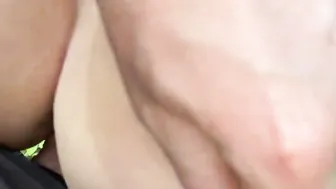 Stranger was with cunt with mouth into the woods pov oral sex she drink his