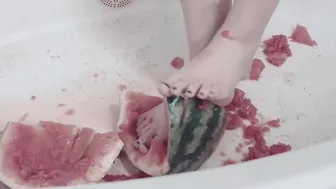 Watermelon Crushed with Toes