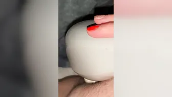 Tapping my Creamy Leaking Clitoris for a Fan Viewing