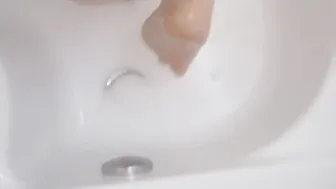 My TOES inside the Shower