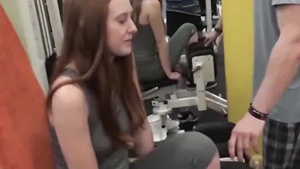 HUNT4K. Inside empty gym hunter pays cash for greedy cuckold and impales