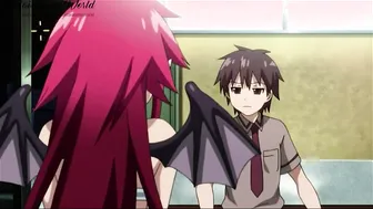 Animated Uncensored | a Vampire Blown a Cock and Screwed 2 Cocks | Animated Hentai