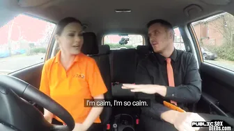 Real european publically banged after driving test