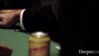 Deeper. Gambler bets his goddess wifey inside high stake game