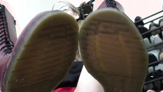 Boots made for CRUSHING new Leather Boots Female Domination Penis Tease Toes Bondage
