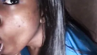 Black head with big facial