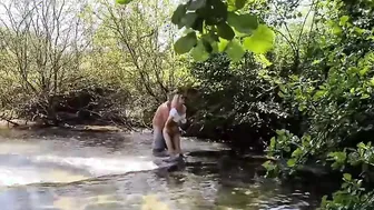 LOVERS GETTING CAUGHT WHILE HE FUCKS HER INSIDE THE BOOTY OUTSIDE 2of2