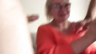 Grandma Hairdresser Galina bj 2 men
