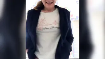 Outside Paulina CAUGHT Masturbating on Second Office Floor