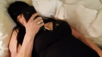 Real behind the scenes Whats App tape phone sex with random fan.