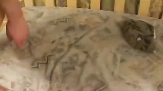 Impassioned blonde gets her face covered into cum