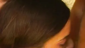Tantalizing broad gets a hardcore face fucking