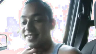 Bdsm teenie cum drenched into bukkake film