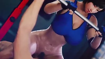 【MMD R-eighteen SEX DANCE】HOT GYM BANGED SWEET HUGE BOOTY ホット臀部 [MMD]