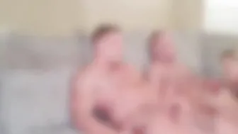 Surprised Husband by having my BEAUTY Muscle Hunk Friend over to Drain his Penis while Husband Watches