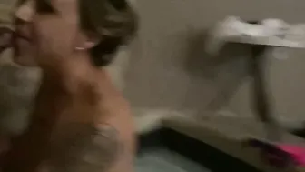 sexy Hot Tub Fun W/ big black dick