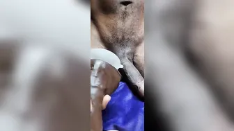 Sissy Boy Fucking BBW Oussy with Vibrator he couldnt Compete with