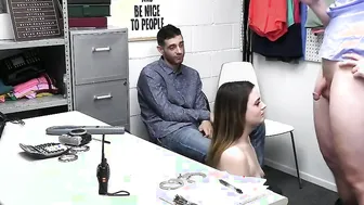 Tiny titted teens Kinsley Kane enjoyed wild fucking by a perverted policeman