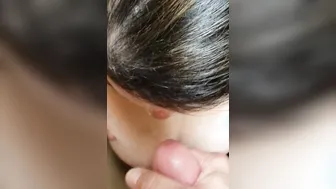 Blow Job Cum on my Face and Titties
