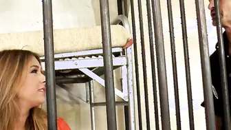 Gigantic butt russian inmate fuck rough into jail