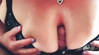 Cum on Big Natural Titties inside Bra