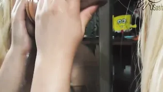 Big Titted Blonde Give Head To Her Milfs Sex Toy and Performance her GORGEOUS