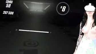 IRRESISTIBLE BEAUTY TATTOED BABY PLAY VR BEAT SABER TOPLESS. Honey Haze