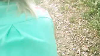 Boned a mistress into nature inside the park