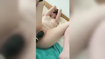 I HAD TO BE QUIET Overstimulating my Sensitive Clitoris with Toy into Bdsm two Orgasms