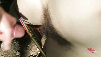 Pull Up porn video – CUM INTO MY UNDERWEAR INTO OUTDOORS on Hiking Trail - Cummybush Pulls up her Underwear Filled with STICKY CUM