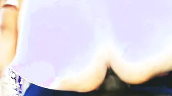 The Orgasm was Masturbated from behind while Cracking the Wheel