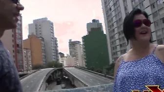 I bought the chubby a snack on the street and she let