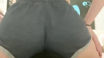 Face Sitting Smother Blue Ass Shorts
