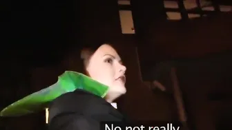 Outdoor european babes pickedup for cocksucking and fucking