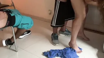 I PAID PIZZAGUY WITH A FELLATIO AND WITH MY CUNT  CUCKOLD