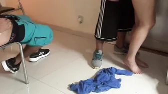 I PAID PIZZAGUY WITH A FELLATIO AND WITH MY CUNT  CUCKOLD