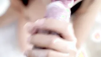 UNCENSORED- Japanese women Fellatio with Yogurt ( 夜中いきそうよな？)