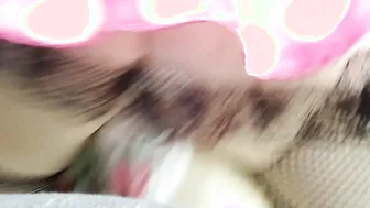 Sensual Minnie Mouse Masturbating on Pillow after Costume Party