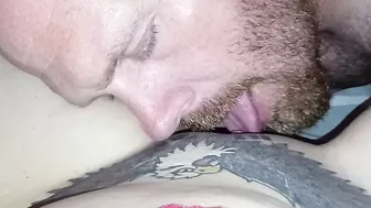 He Eats my Inked Cunt till my Legs are Shaking from Orgasm