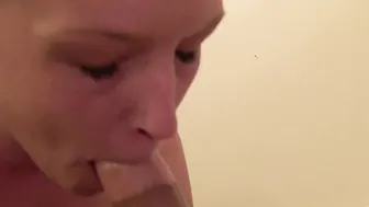 Bruce Venture Sucks his Load all over her Hooters