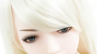 Head Blonde Mini Love Doll has gigantic jugs babe Anal Cummed
