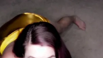 Hottie mom Ride Male Torso Sex Doll On Bedroom Floor