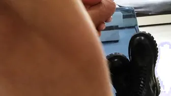 point of view MILF not Allowed to Cum STEPSON inside African Leggins and Gigantic Shoes